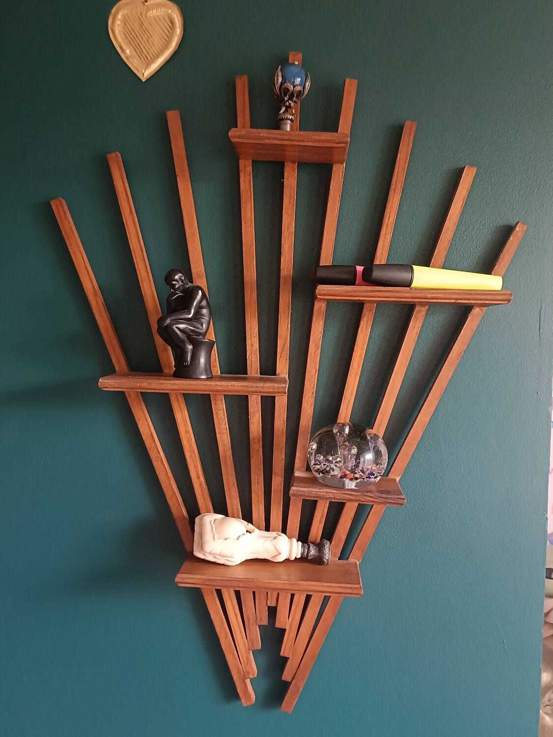 Small vintage fan shelf