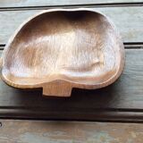 Empty wooden apple pocket