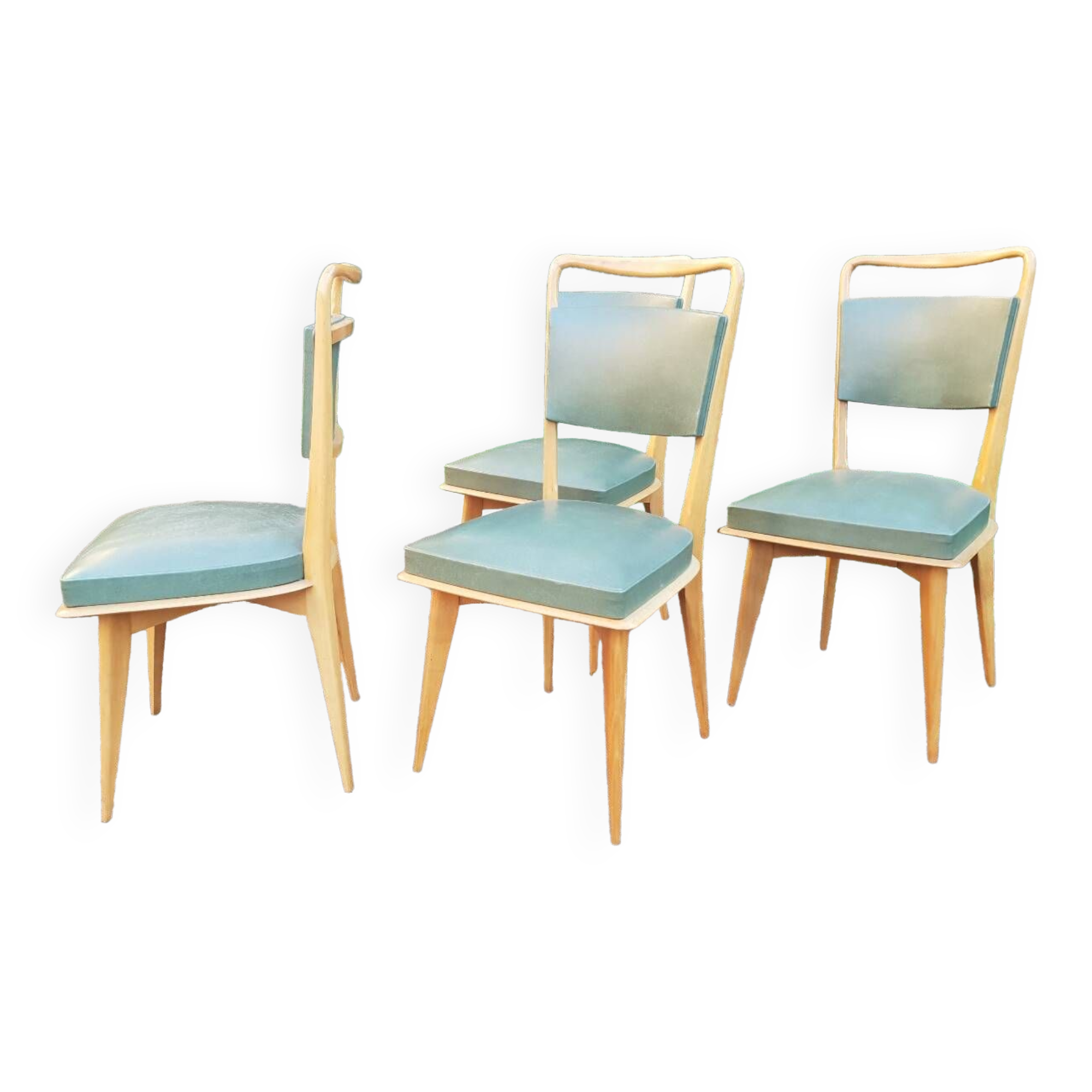 Series of 4 chairs 1950