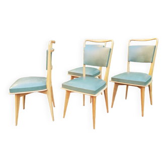 Série de 4 chaises 1950