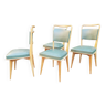 Série de 4 chaises 1950