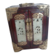 Mother-of-pearl wood jewelry box & chinoiserie brass