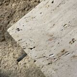 1970 rectangular travertine coffee table