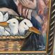 Painting Allegory with woman and ducklings XX