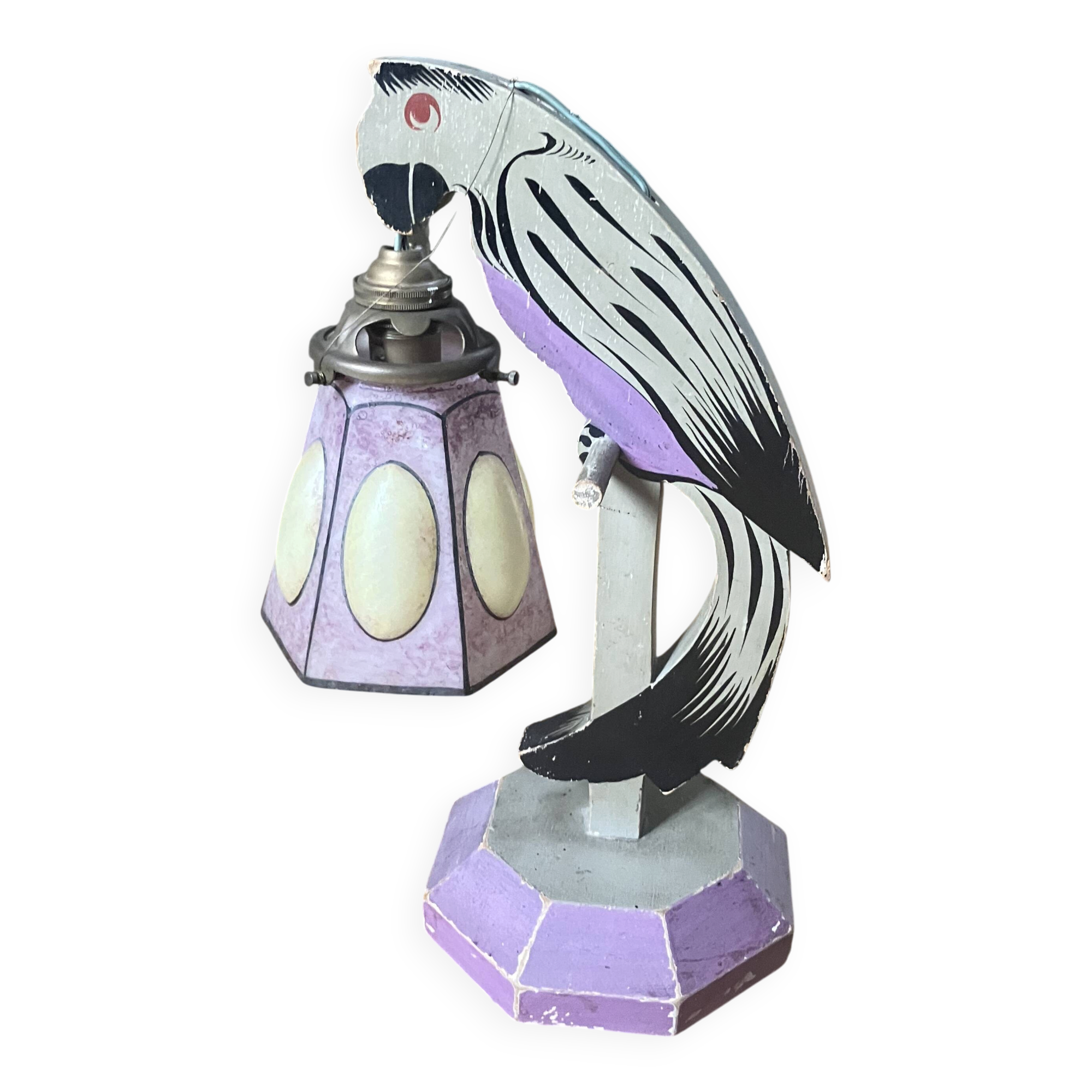 Lampe perroquet vintage