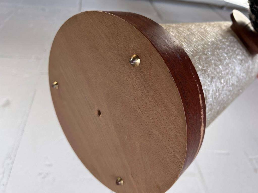 Vintage umbrella stand with wood accents