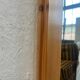Vintage Large Pine Wooden Mirror, Sweden 1970's
