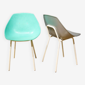 'Coquillage' Chairs by Pierre Guariche For Meurop