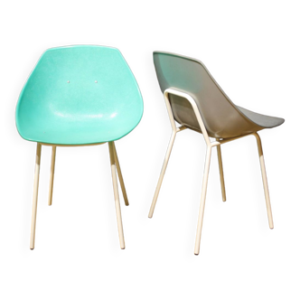 'Coquillage' Chairs by Pierre Guariche For Meurop