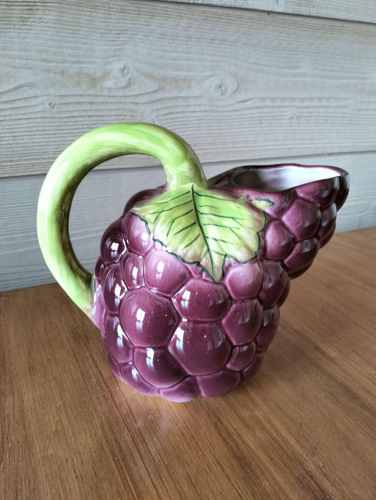Jug, grape slipware