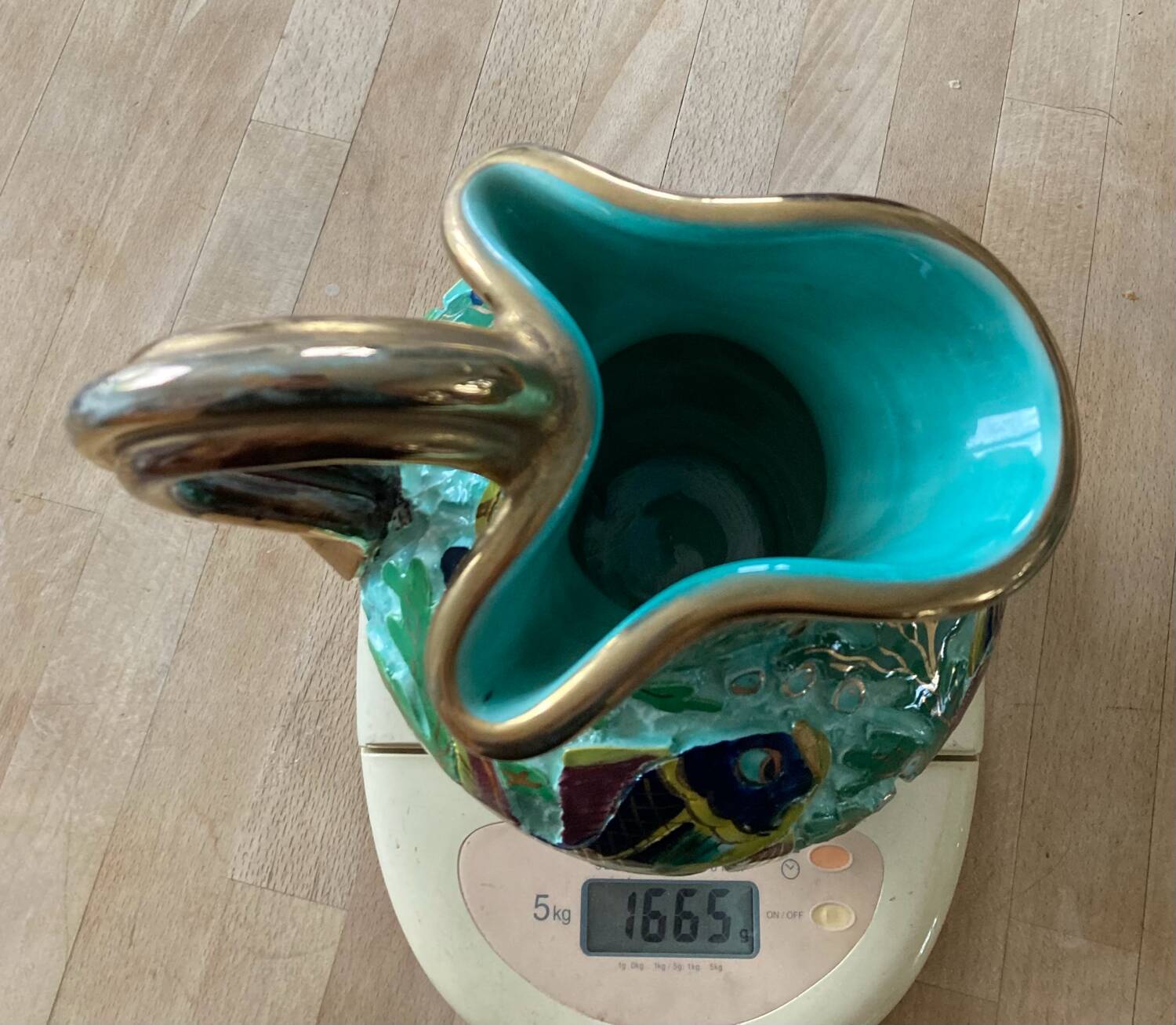 Ceramic pitcher signed Cerdazur MONACO 4 DPS, 1950s/60s