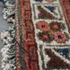 Tapis vintage carré style oriental 76x76 cm
