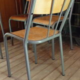 School chair / school chair 1960 with bars