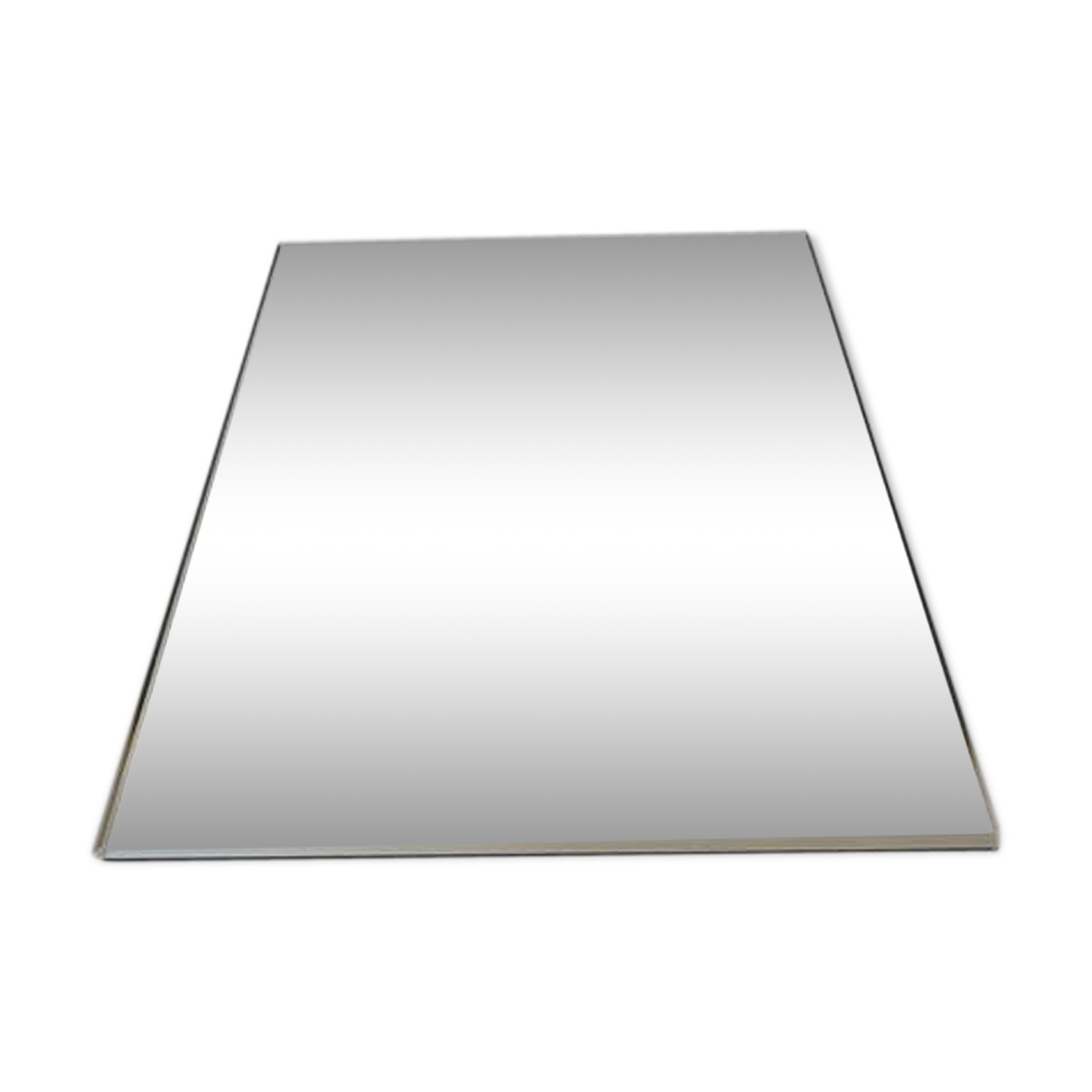 Vintage rectangular bevelled mirror, 1970s