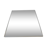 Vintage rectangular bevelled mirror, 1970s