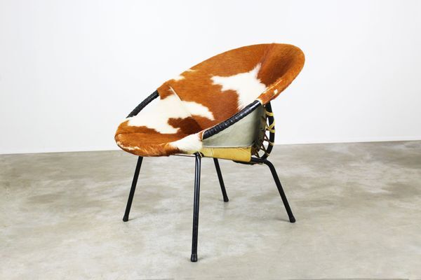 Leather balloon chair 1950