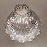 Large holophane industrial glass lamp from the 20s