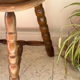 Wooden stool tripod vintage