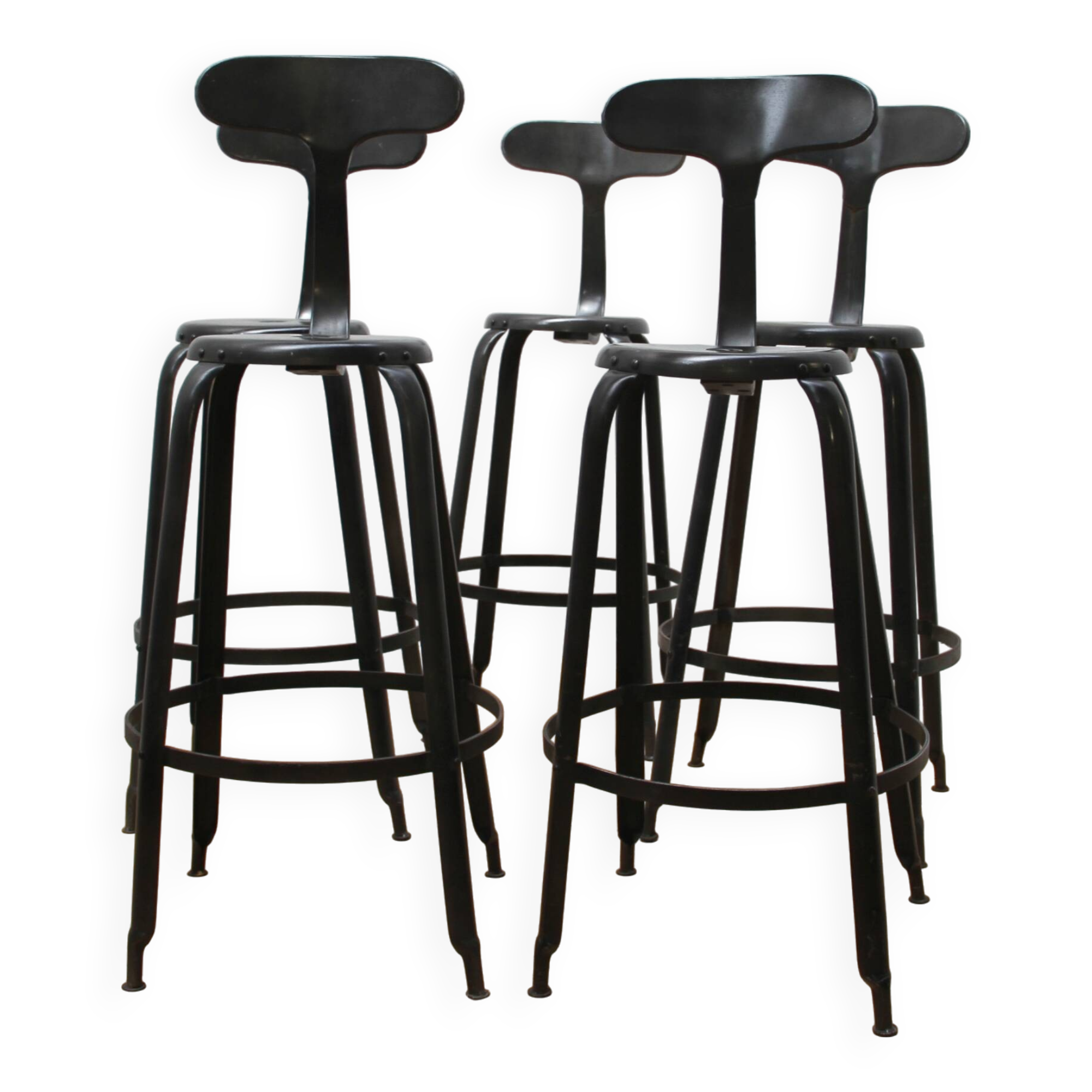 Suite de 5 tabourets