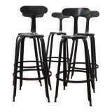 Set of 5 Nicolle workshop stools