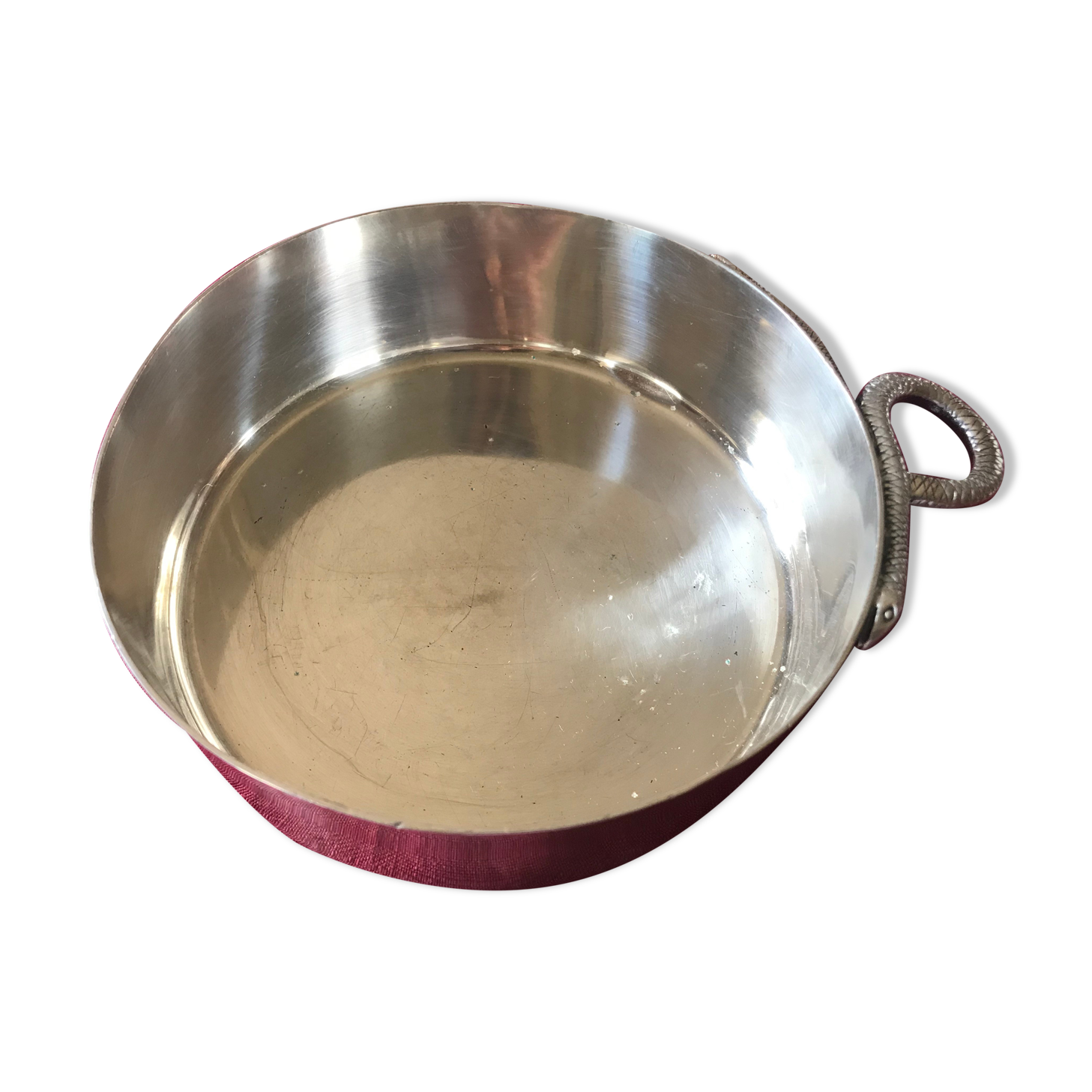 Silver metal ashtray handle Snake