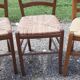 6 chaises paillées anciennes
