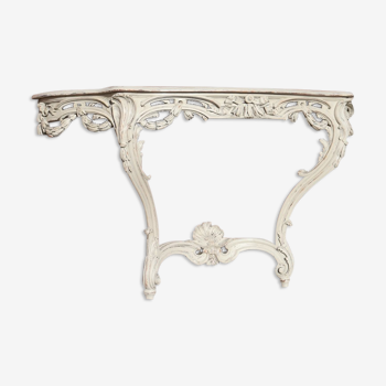 Carved wooden console