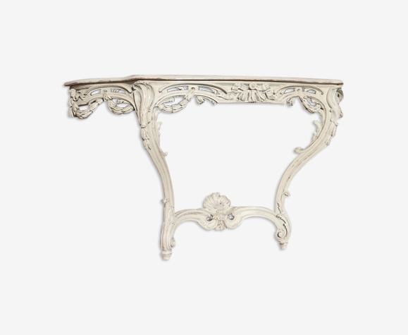 Console en bois sculpté