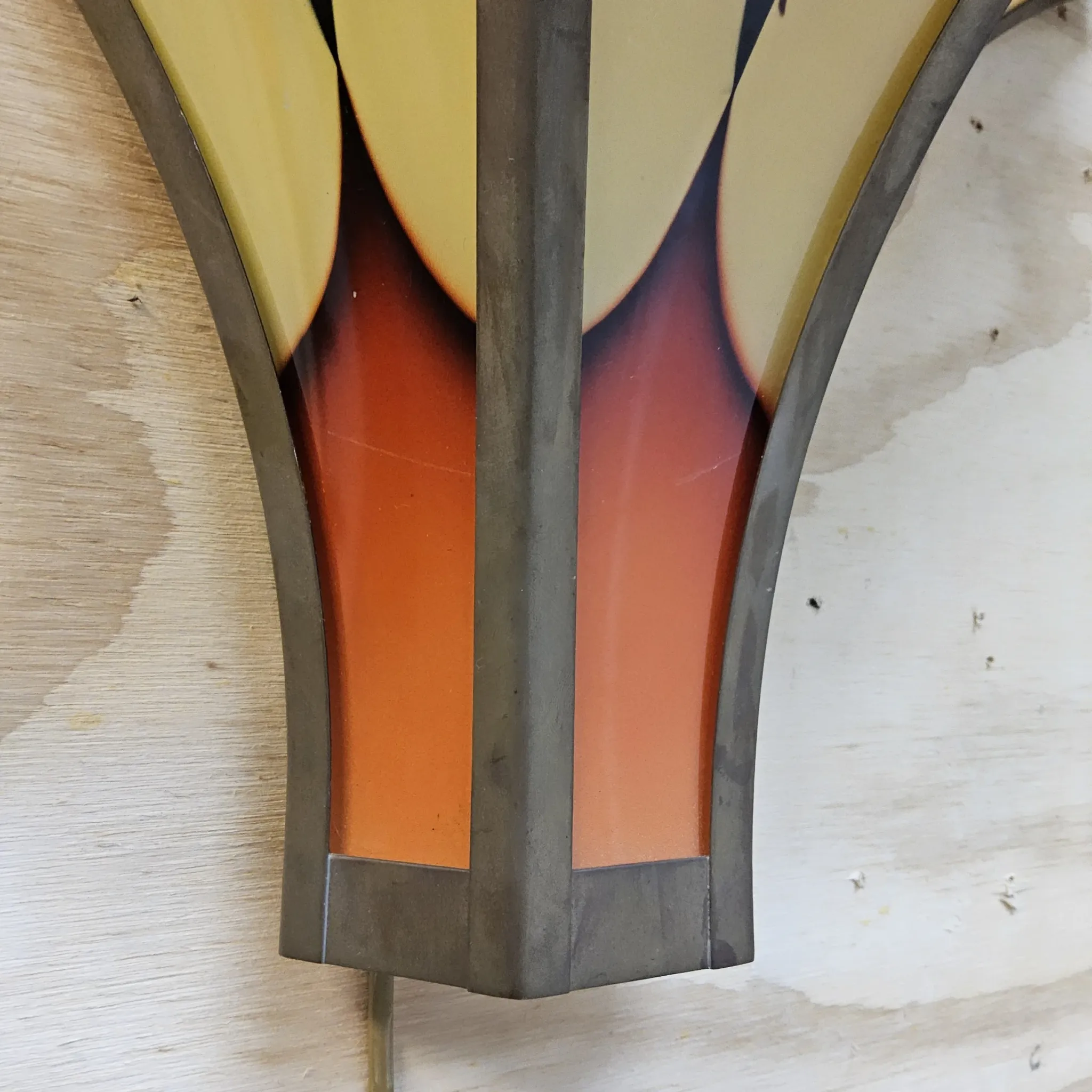 Ensemble antique de lampes murales Art Déco de l'École d'Amsterdam (2x)