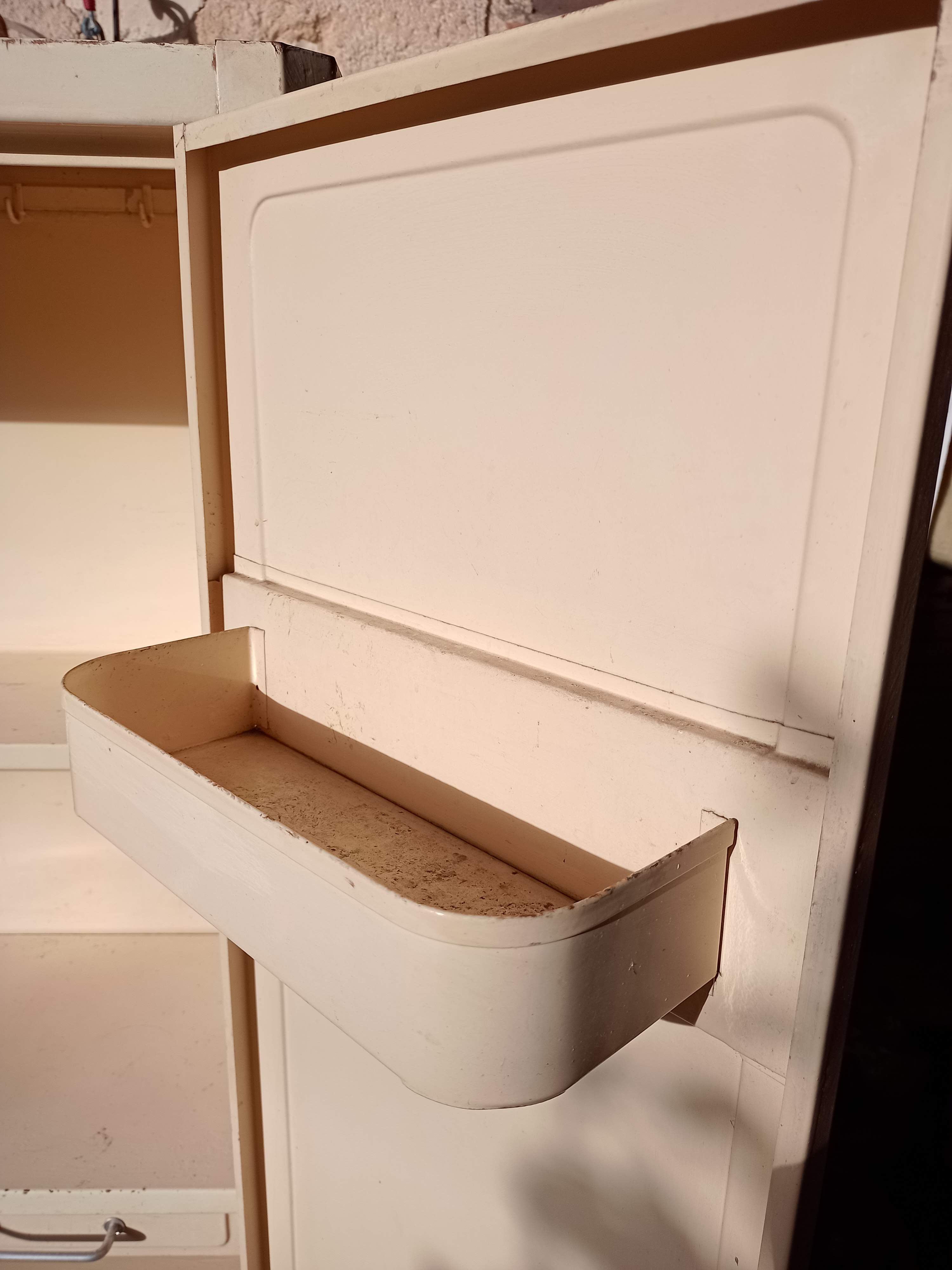 Two-door metal cabinet art deco