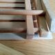 Tabouret pliant porte-plante en bois