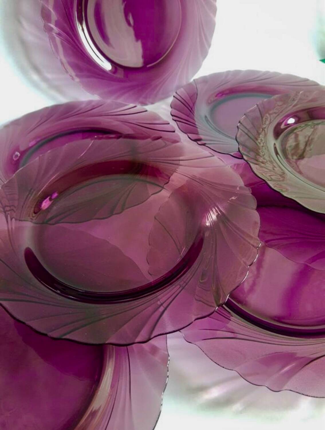 8 assiettes en verre Duralex Bormioli Rocco