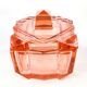 Art Deco bonbonniere, crystal, Moser, Czechoslovakia, 1930s