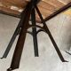 Large table for 10 people - 3m long - antique top / industrial legs