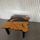 Carlo Malnati Signed Coffee Table – Sculptural Masterpiece in Wood Inl