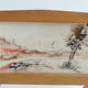 Magazine rack hand painted Birch and brass made in Italy 1950 s