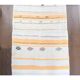 Vintage Turkish Oushak Handmade Wool Cotton White Kilim Runner Rug 67x254