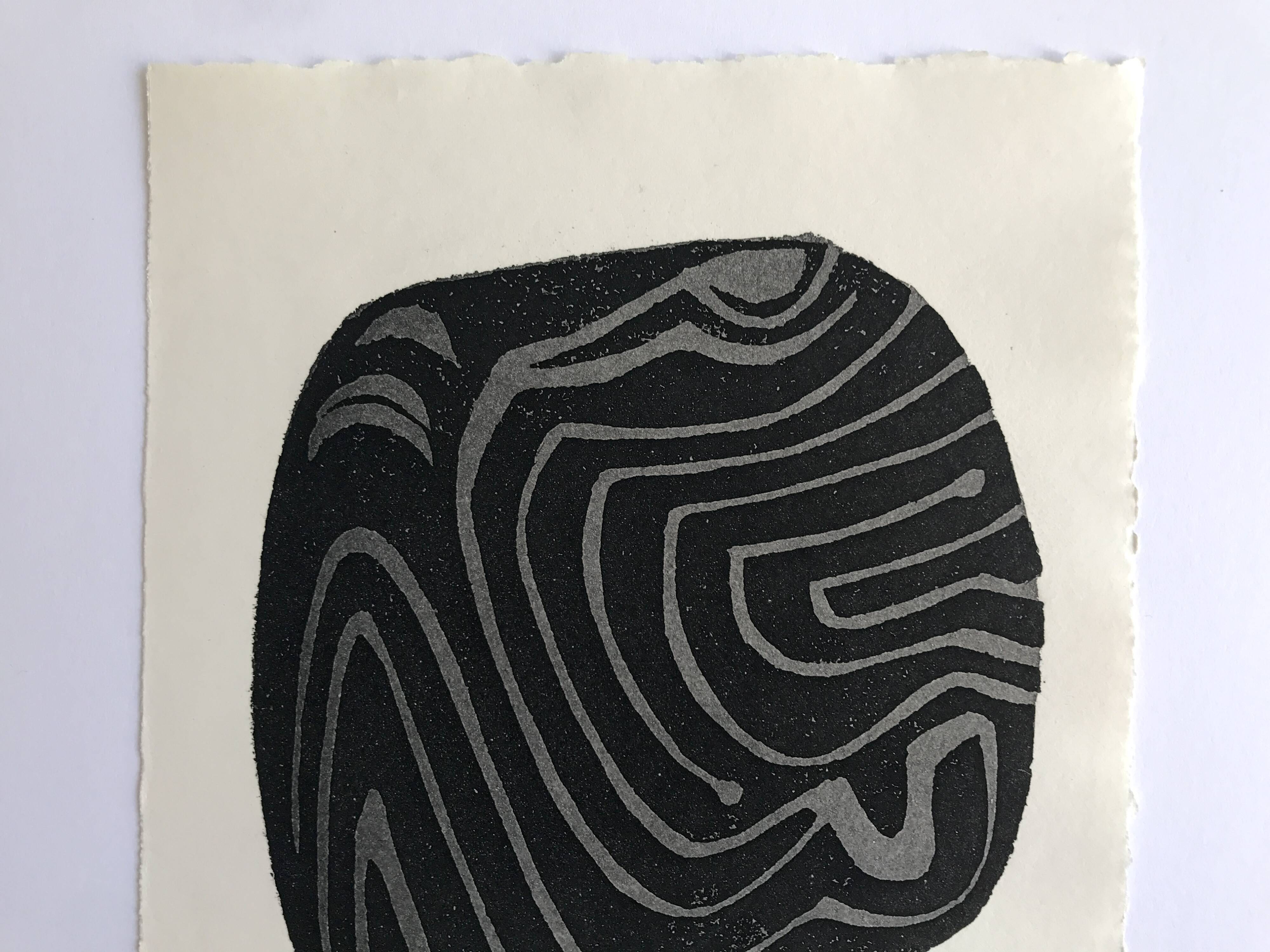 Raoul ubac, the uprooted grass 1, 1975. original etching signed in pencil.