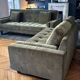 Sofa set nv gallery midnight bottle green velvet (convertible)