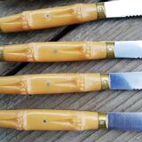 Bamboo handle knives