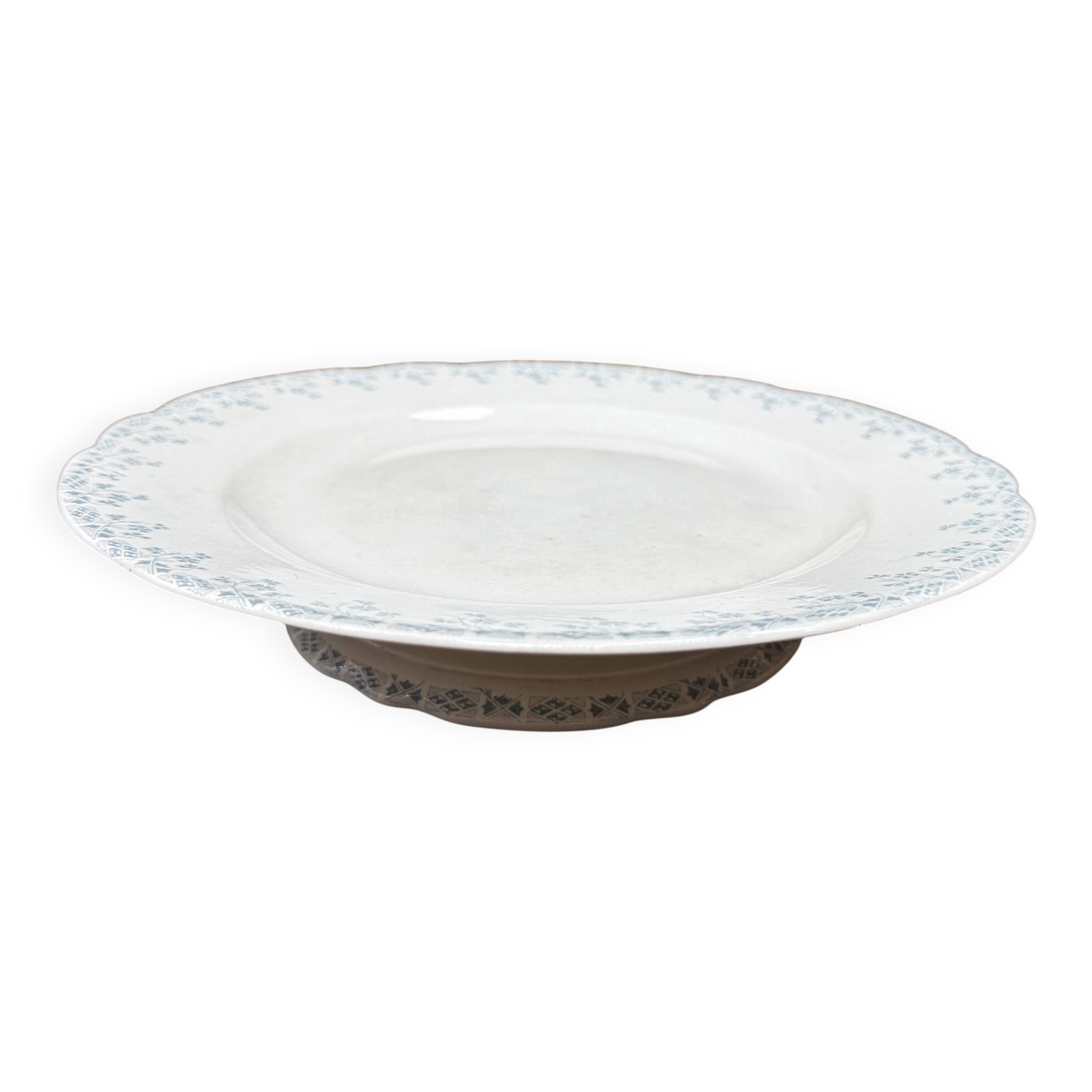 Small ironstone compote Orchies Ceres o
