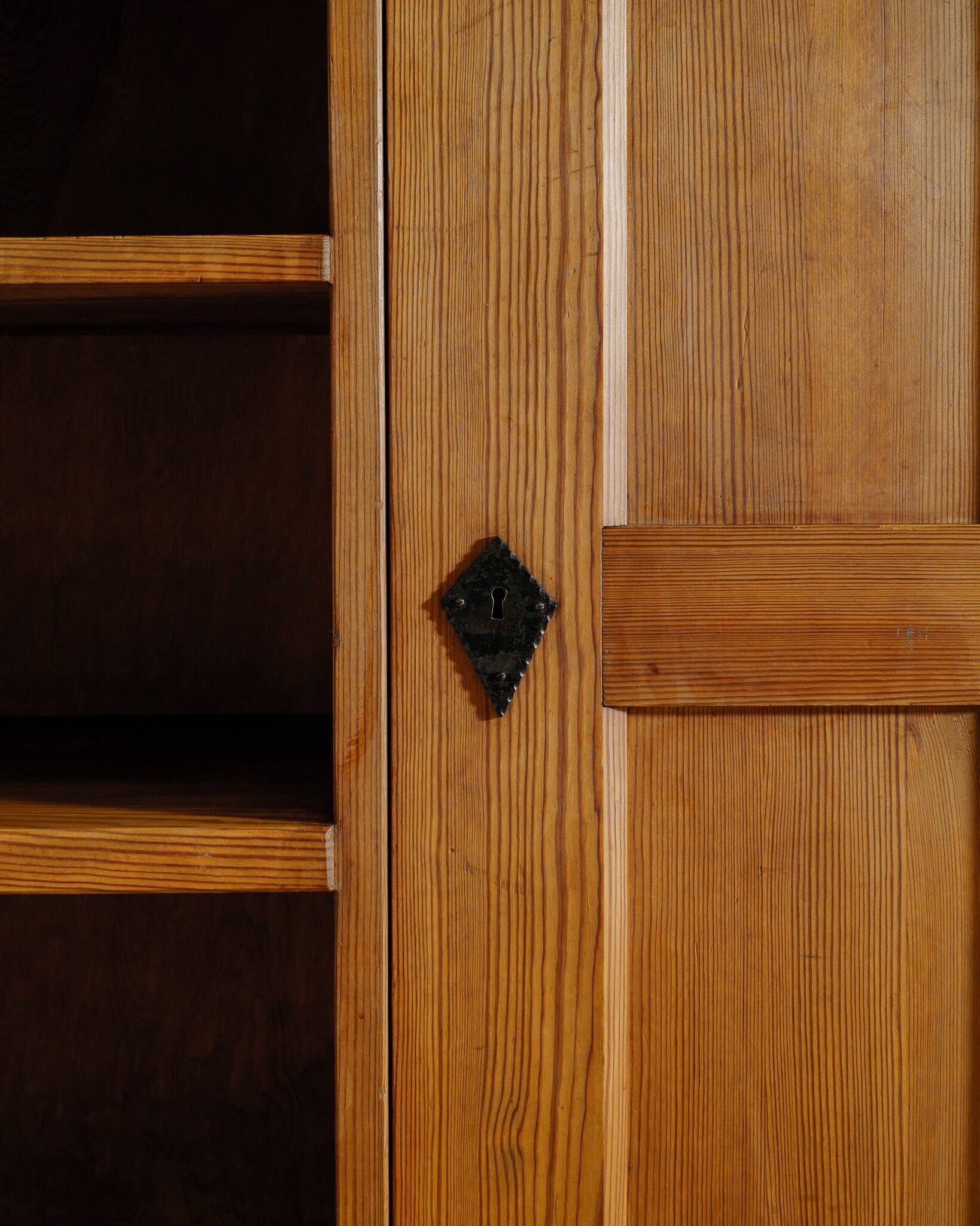 Vintage Swedish Wooden "Lovö" Bookcase by Axel Einar Hjorth for NK, 1930s