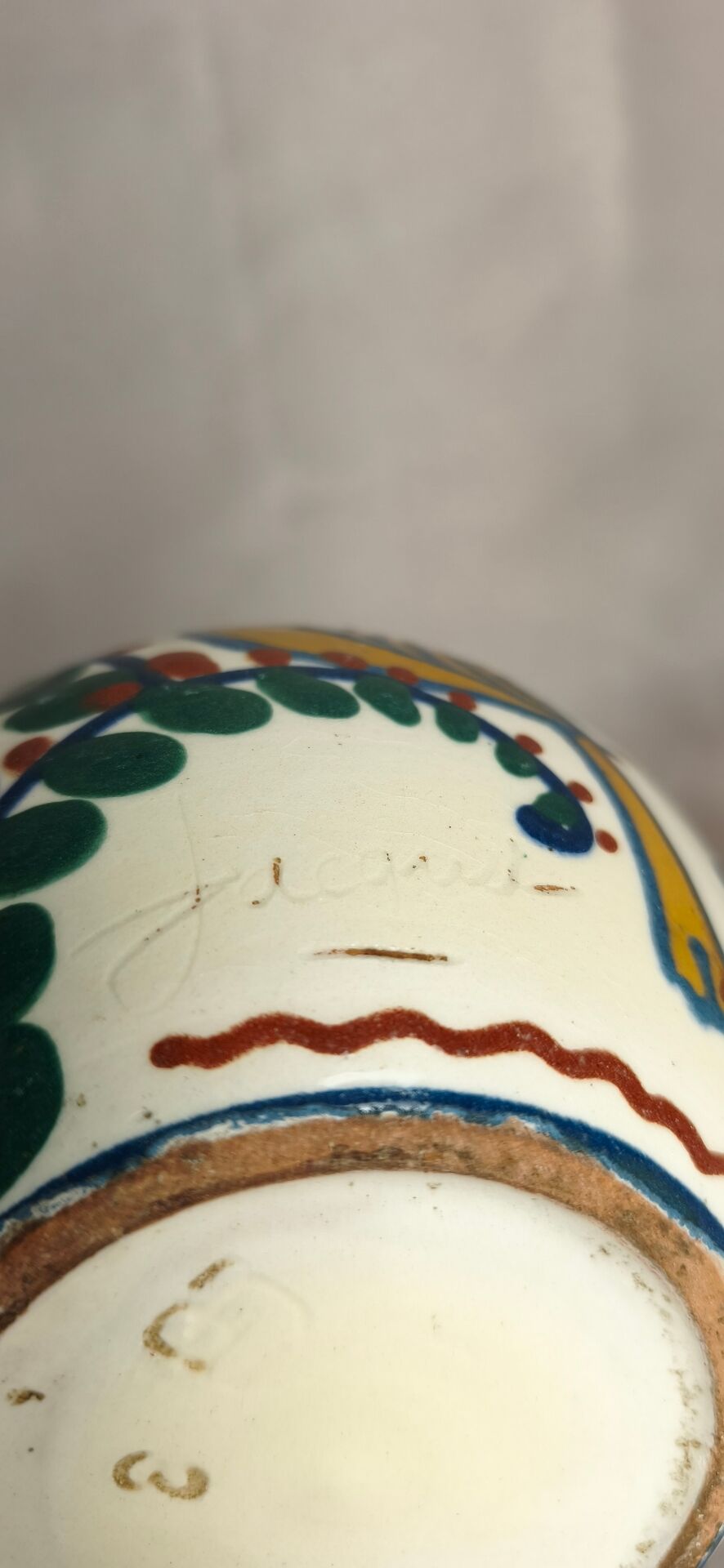 Round vase signed JACQUET