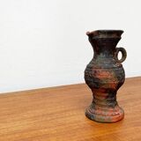 German brutalist carafe vase from the mid-century in the style of Gerhard Liebenthron, 1960s.