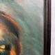 Oil on cardboard – stylized Art Deco study after the Adam of the Sistine Chapel – 60 x 80 cm