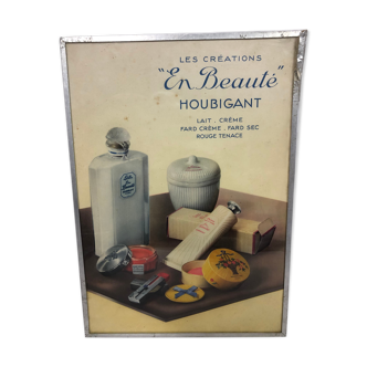 Vintage hairdresser advertising poster 1950