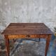 French antique table with drawer – Around 1920 – Pine top and legs.