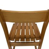 Vintage Pinewood dining chair 70's minimalist design