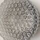 Vintage wall lamp from the 70s in molded glass