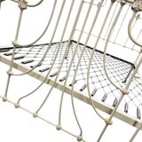 Lit vintage français en fonte : cadre de tête et de pied de lit